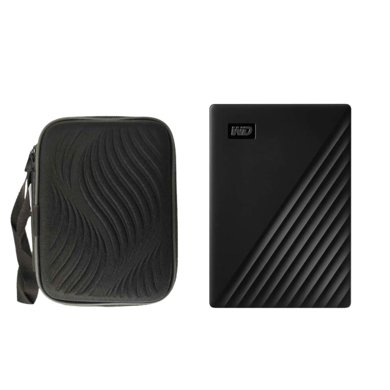 هارد دیسک اکسترنال وسترن دیجیتال مدل My passport ظرفیت یک ترابایت به همراه کیف